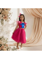 VESTIDO STITCH COM GLITTER NA SAIA TAM. 3, 6 E 8